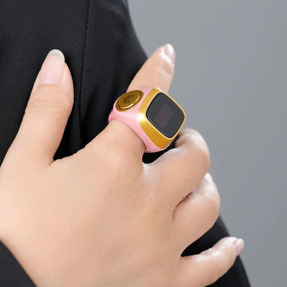 Smart Digital Dhikr Ring with Prayer Time Reminder, Tasbih Counter & App Control