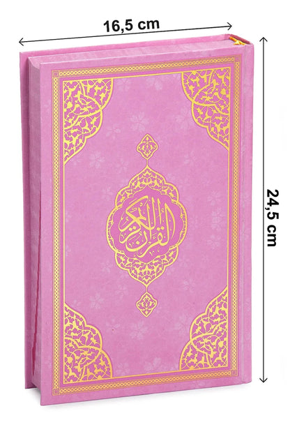 Girls’ Islamic Prayer Set with Personalized Kaaba Prayer Mat, Quran, Tasbih & Carry Bag - ihvan