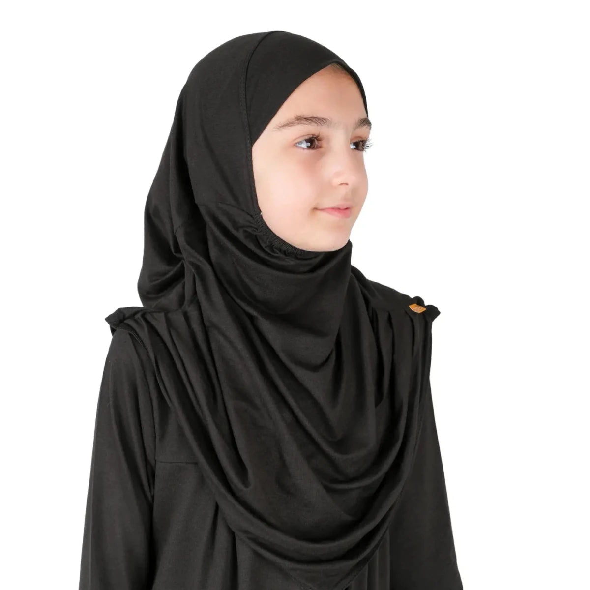 Girls’ One-Piece Prayer Dress with Attached Hijab – Age 8–12 - ihvan