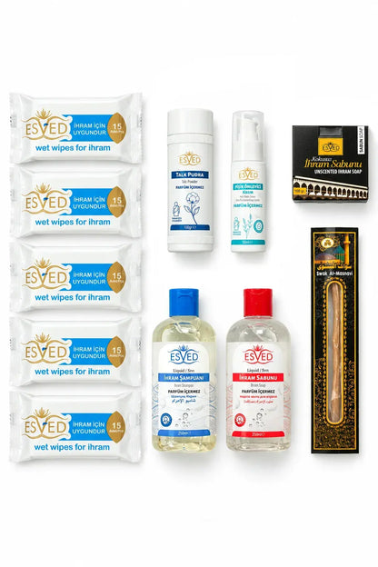 7-Piece Fragrance-Free Hajj & Umrah Ihram Hygiene & Care Set