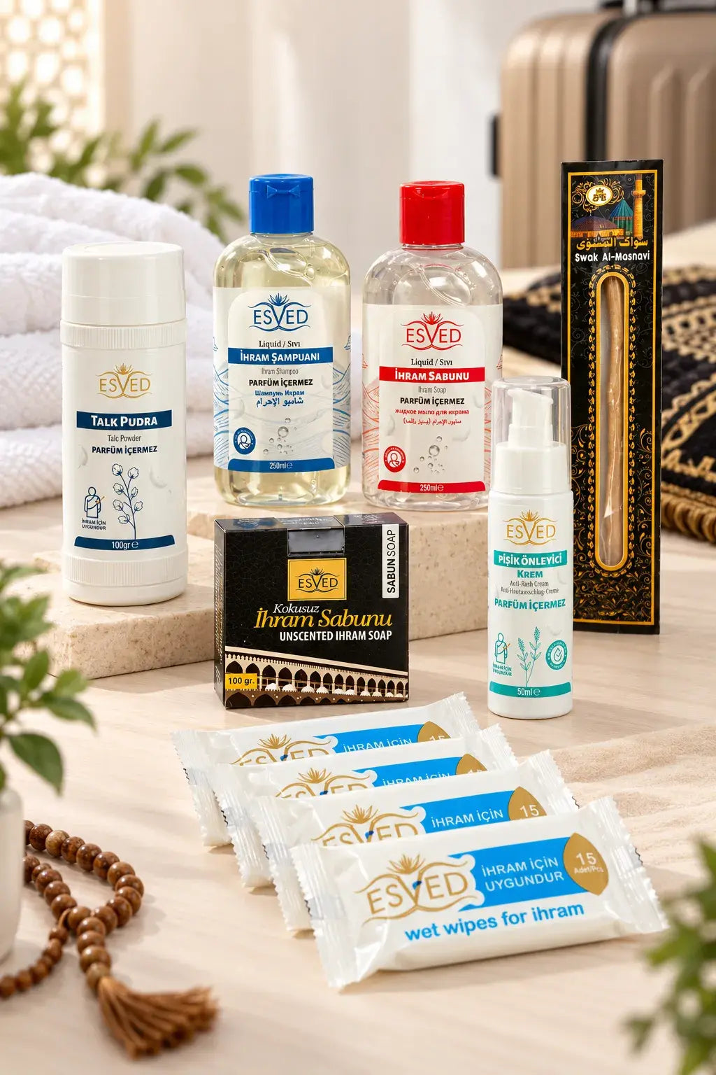 7-Piece Fragrance-Free Hajj & Umrah Ihram Hygiene & Care Set