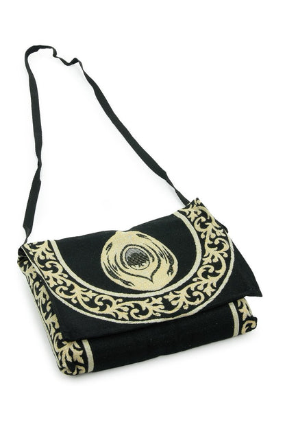 Hajar al - Aswad Pattern Portable Prayer Rug with Shoulder Bag – Gobelin Fabric - ihvan