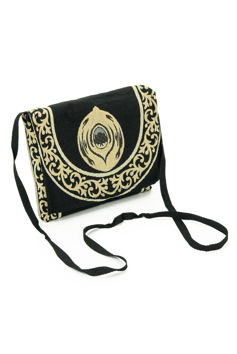 Hajar al - Aswad Pattern Portable Prayer Rug with Shoulder Bag – Gobelin Fabric - ihvan