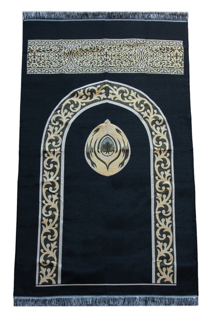 Hajar al - Aswad Pattern Portable Prayer Rug with Shoulder Bag – Gobelin Fabric - ihvan