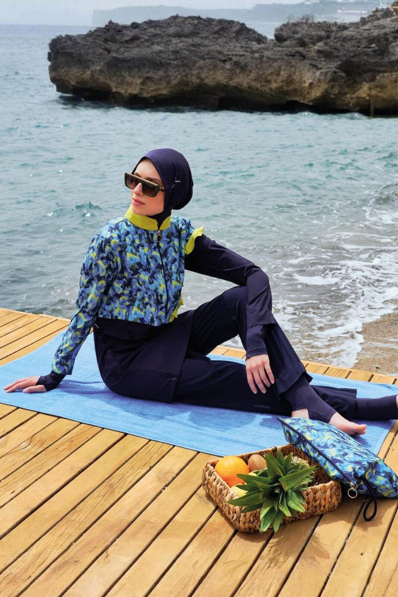 Haşema Esila Mia Sleeveless Overdress Full-Covered Burkini Set HSM-3429 - ihvan