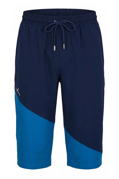 Haşema Long Men's Pool and Beach Shorts 6007 Navy Blue - ihvan