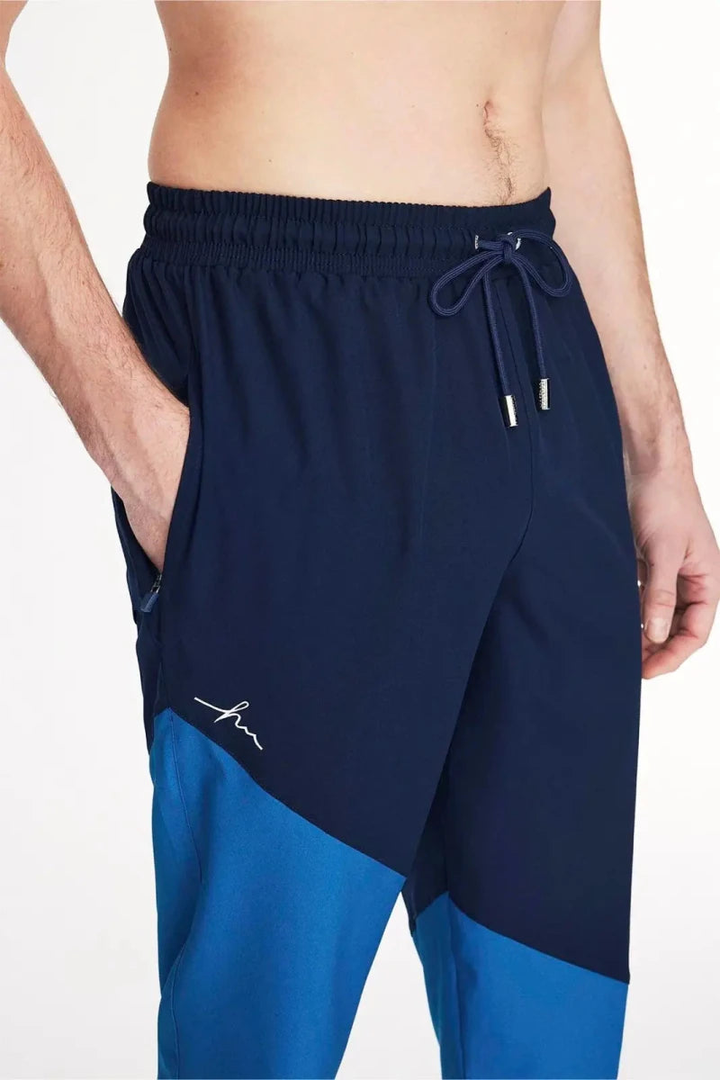 Haşema Long Men's Pool and Beach Shorts 6007 Navy Blue - ihvan