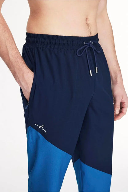 Haşema Long Men's Pool and Beach Shorts 6007 Navy Blue - ihvan