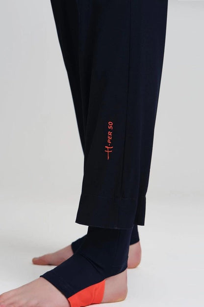 Haşema Performance Series Foot Band Detailed Stretch Woven 6-Piece Full-Covered Burkini Set H-Per50 HSM-2010 Navy Blue - ihvan