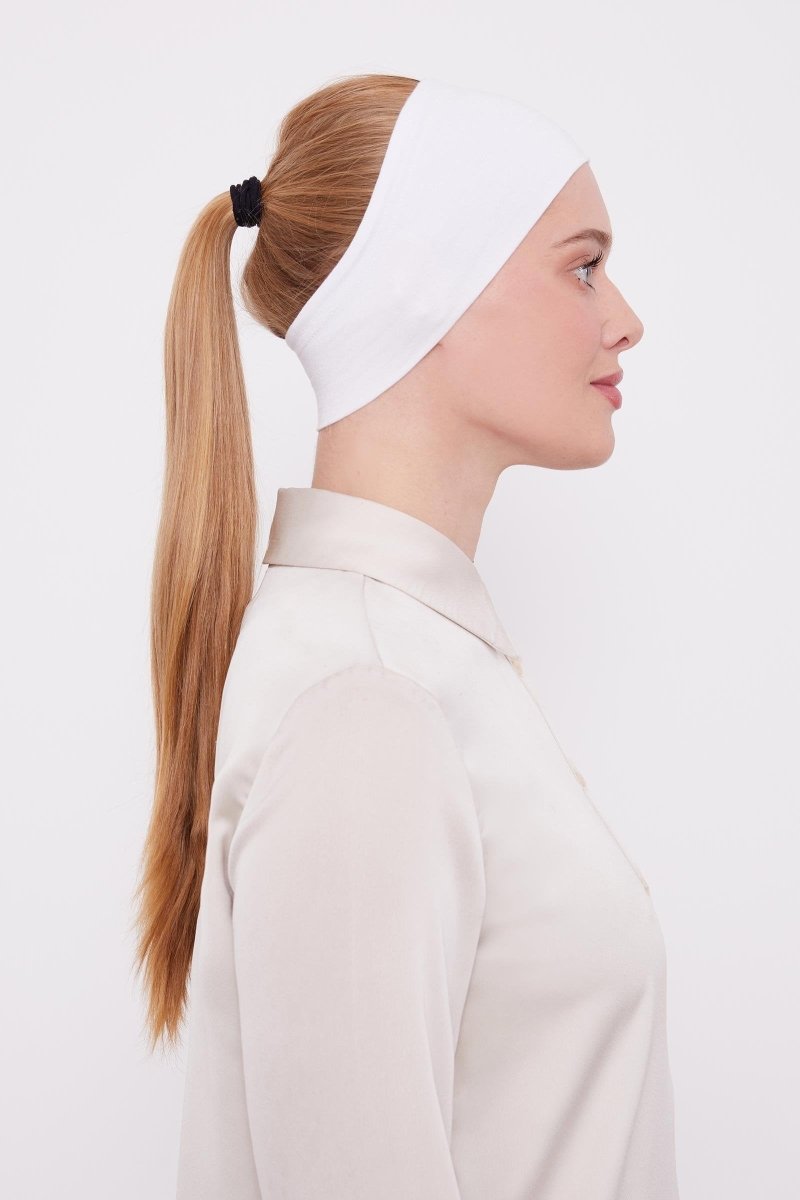 Hijab Cap, Beanie Under Cap Scarf, Non Slip Head Wraps for Women, Muslim Hijab Undercap with Tie - Back Closure - ihvan