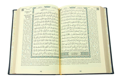 Holy Quran – Arabic & English Translation,Thermo Leather Hardcover, Easy - to - Read Script, QR Code Audio Support, Islamic Gift for Ramadan, Eid, Hajj & Umrah - ihvan