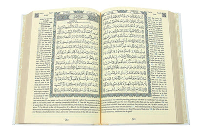 Holy Quran – Arabic & English Translation,Thermo Leather Hardcover, Easy - to - Read Script, QR Code Audio Support, Islamic Gift for Ramadan, Eid, Hajj & Umrah - ihvan