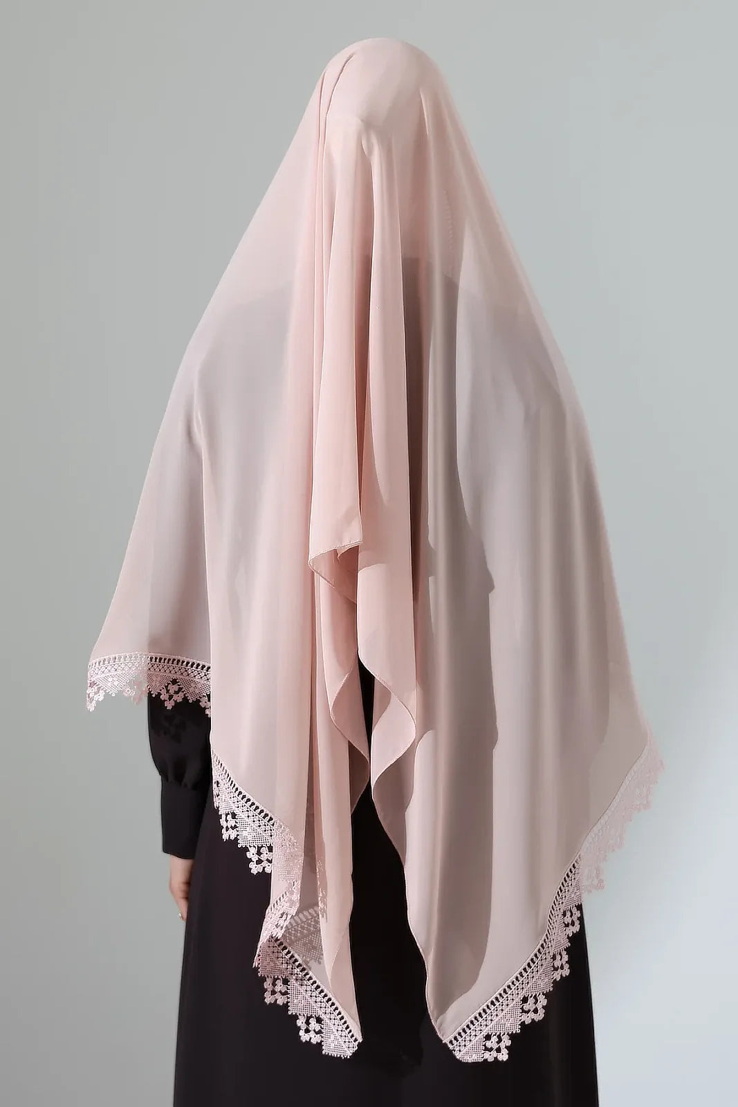 Lace Prayer Scarf with Needlework Embroidery – Demor Fabric