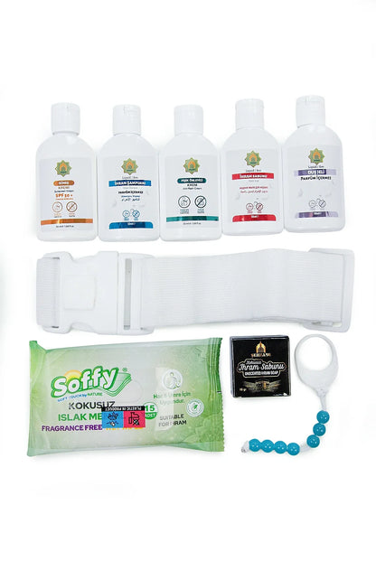 9-Piece Ihram Hygiene Set – Fragrance-Free Hajj & Umrah Care Kit