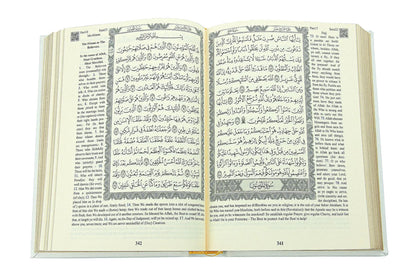 Arabic-English Quran Islamic Gift Box Set with Prayer Mat, Tasbih & Bookmark