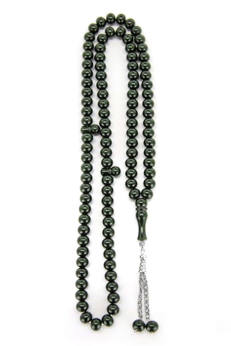 Islamic Dervish Prayer Beads (12mm – 99 Beads), Acrylic Muslim Prayer Bead, Large Smooth Dhikr Tasbeeh, Turkish Tasbih Gift for Ramadan Hajj Umrah, Long Subha Rosary - ihvan