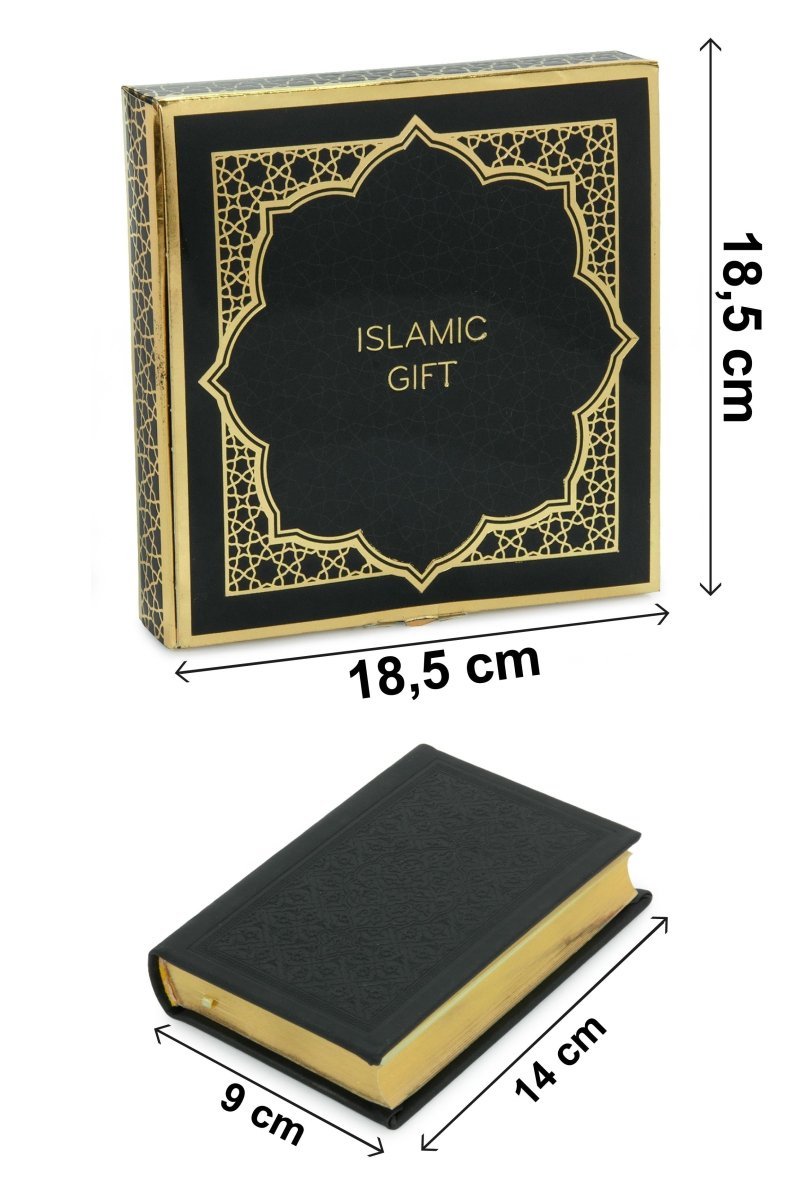 Islamic Gift Set with Pocket Size Arabic Quran, Prayer Beads, Digital Zikirmatik & Elegant Gift Box - Complete Muslim Gift Box for Ramadan, Eid, Mevlid, Hajj & Umrah - ihvan