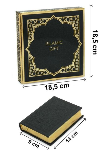 Islamic Gift Set with Pocket Size Arabic Quran, Prayer Beads, Digital Zikirmatik & Elegant Gift Box - Complete Muslim Gift Box for Ramadan, Eid, Mevlid, Hajj & Umrah - ihvan