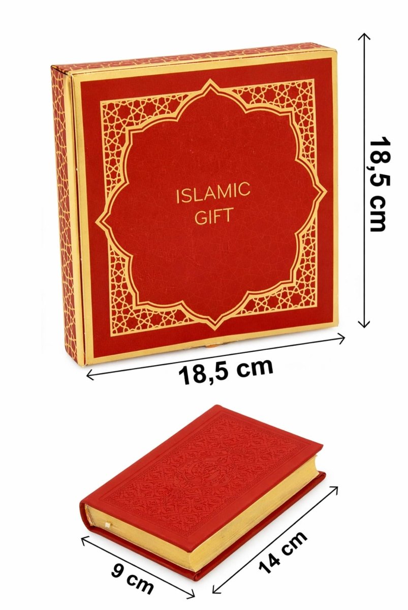 Islamic Gift Set with Pocket Size Arabic Quran, Prayer Beads, Digital Zikirmatik & Elegant Gift Box - Complete Muslim Gift Box for Ramadan, Eid, Mevlid, Hajj & Umrah - ihvan