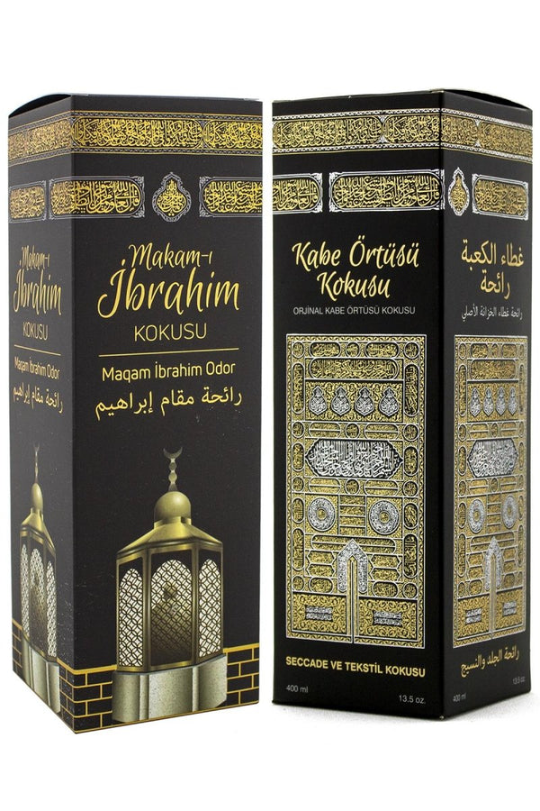 Islamic Holy Places Room Spray Set Prayer Rug Fragrance Made With Essential Oils, Prayer Room Air Freshener Alcohol Free Plant - Derived Room Scent 2 x 13.50 Fl Oz - ihvan