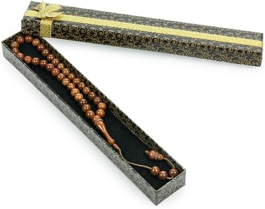 Islamic Prayer Beads – 33 Wooden Tasbih (8mm Round Cuts) for Daily Dhikr & Gifts - ihvan