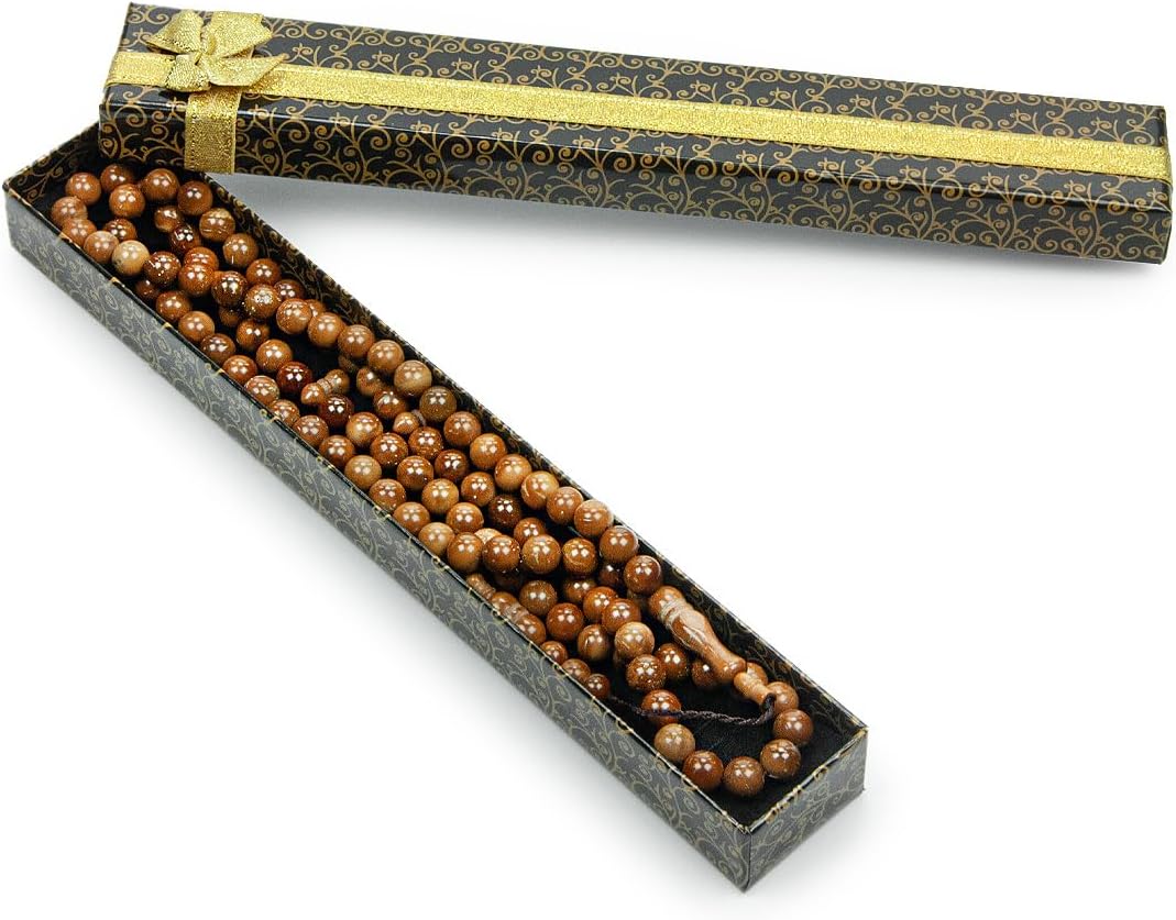 Islamic Prayer Beads – 99 Natural Wooden Tasbih (8mm) for Daily Dhikr & Islamic Gifts - ihvan