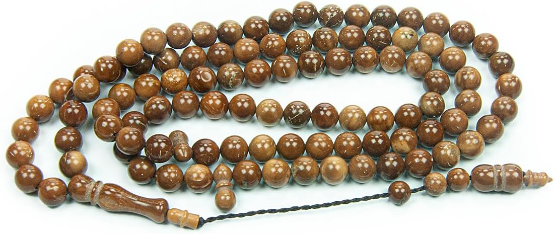 Islamic Prayer Beads – 99 Natural Wooden Tasbih (8mm) for Daily Dhikr & Islamic Gifts - ihvan