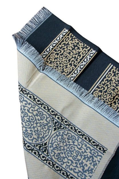 Kaaba Cover Pattern Portable Prayer Rug with Shoulder Bag – Gobelin Fabric - ihvan