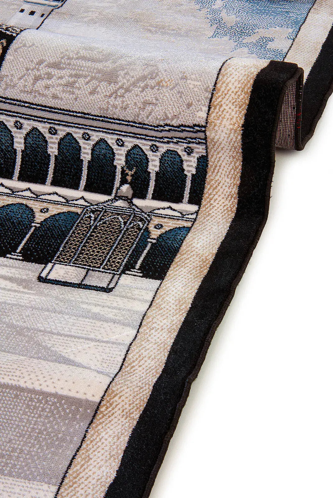 Luxury Kaaba Woven Carpet Prayer Mat – Thick Soft Prayer Rug