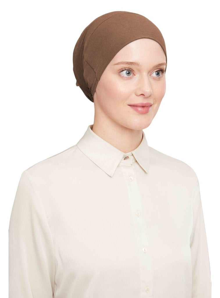 Rubberized Silicone Non-Slip Hijab Bonnet White Black Pink Navy Blue Brown Cream