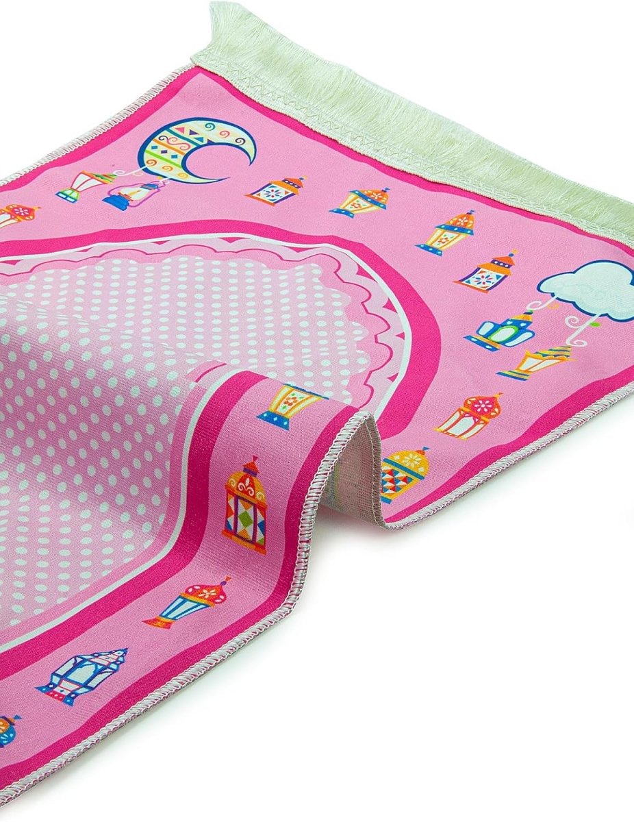 Kids Muslim Prayer Rug – Soft and Comfortable Islamic Sajadah, Patterned - ihvan