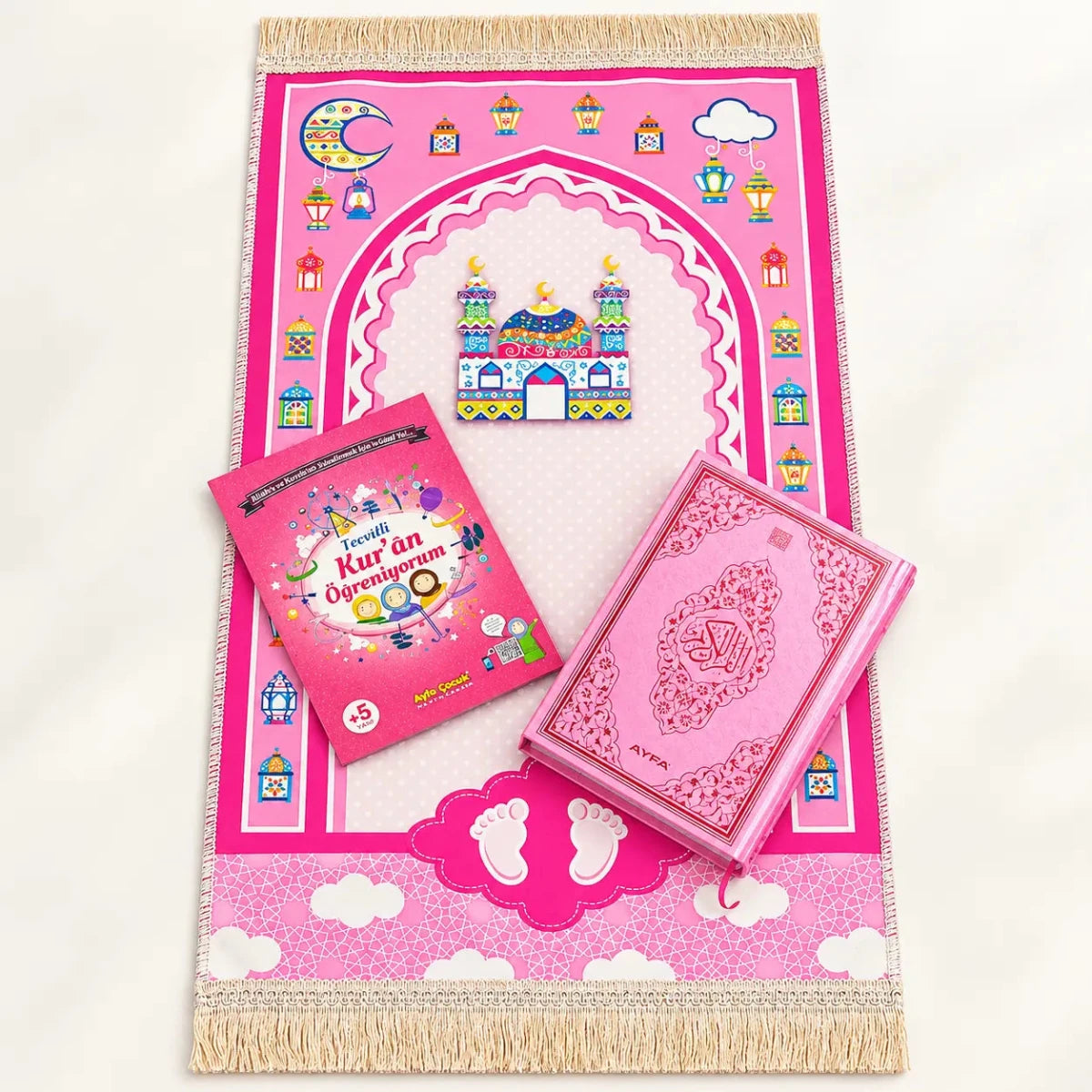 Kids Quran Learning Set with Prayer Mat, Quran & Qaida - ihvan
