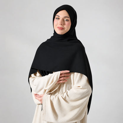 Large Crepe Hijab Scarf – Square Modest Headscarf