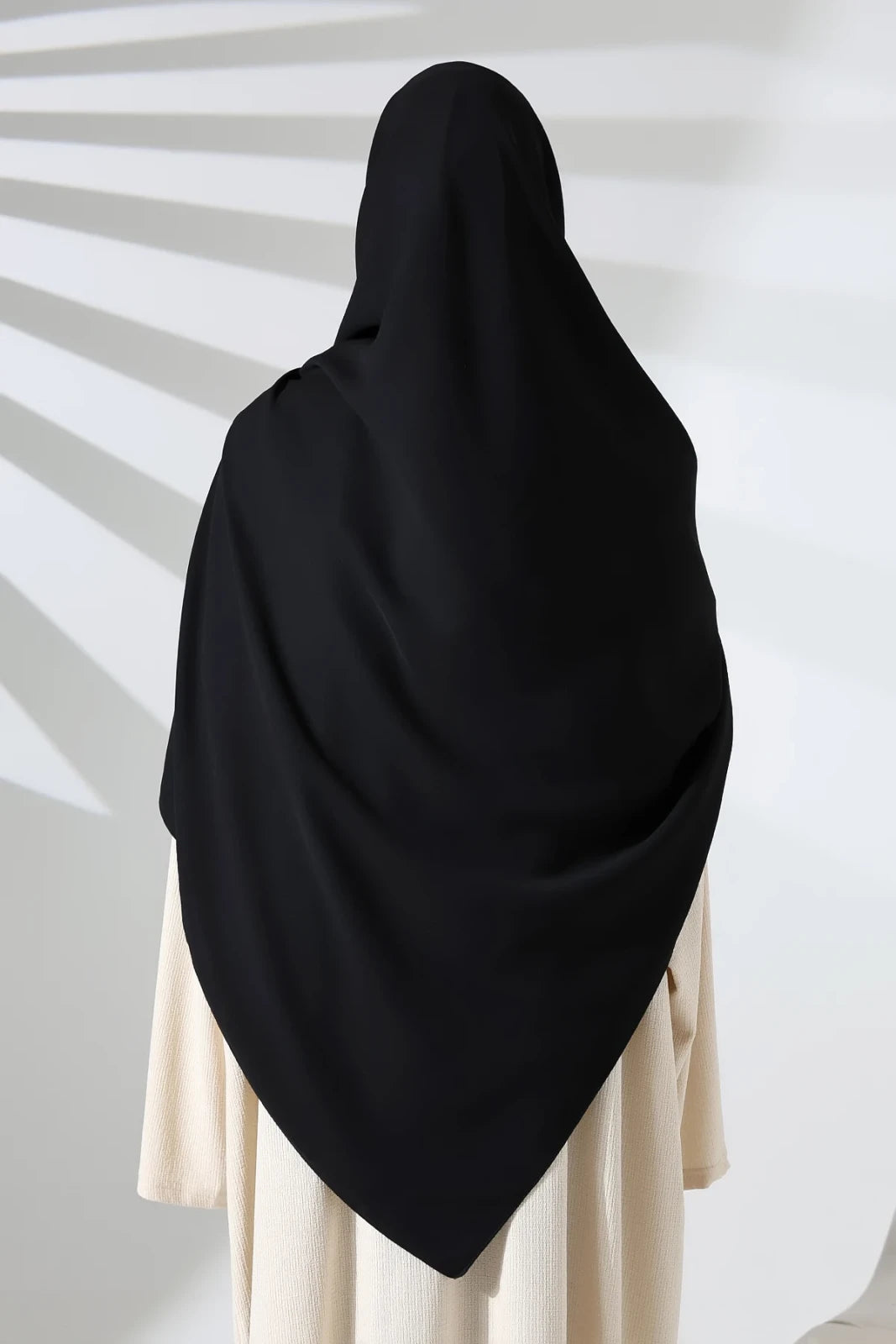Large Crepe Hijab Scarf – Square Modest Headscarf