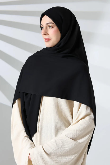 Large Crepe Hijab Scarf – Square Modest Headscarf