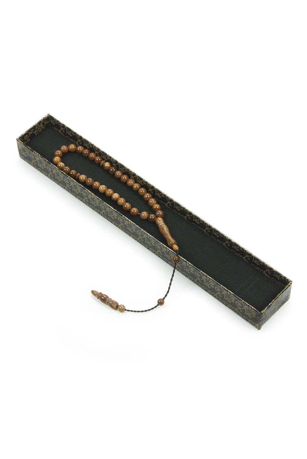 Kuka Wood Tasbih Prayer Beads – 33 Beads – Round Cut