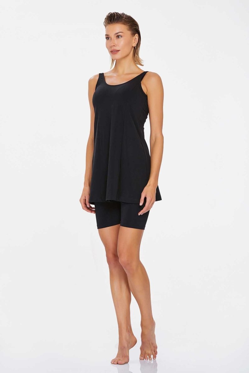 Lapieno 3855 - 24 Black Plus Size Kylo Semi - Closed Swimsuit - ihvan
