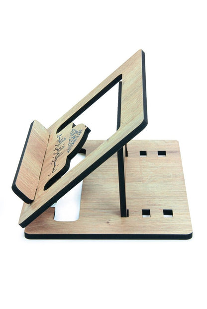 Luxury Islamic Gift Set with Quran, Wooden Rehal, Chenille Prayer Rug & Tasbeeh – Dowry Edition - ihvan