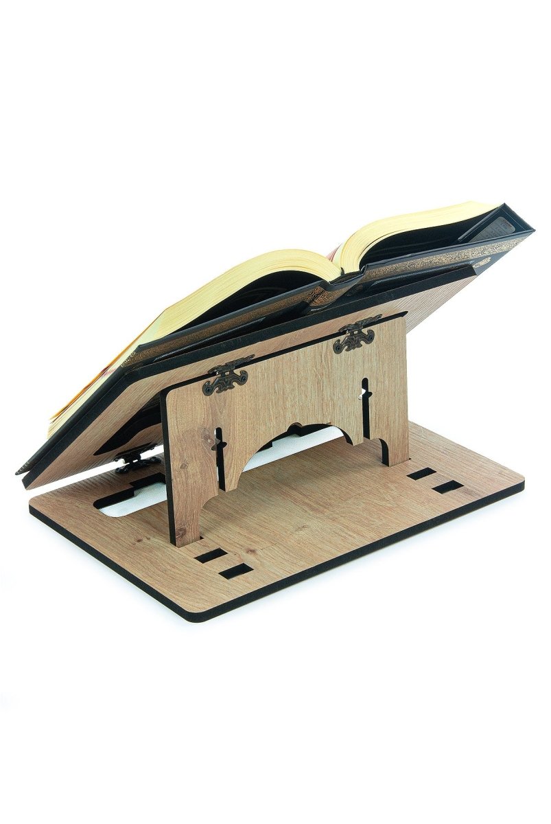 Luxury Islamic Gift Set with Quran, Wooden Rehal, Chenille Prayer Rug & Tasbeeh – Dowry Edition - ihvan