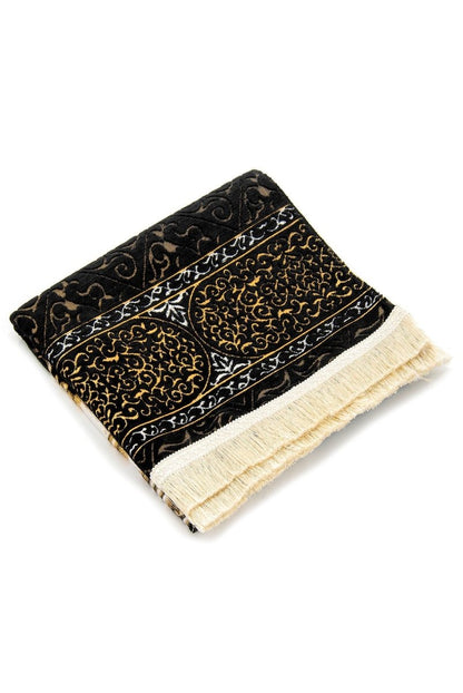 Maqam Ibrahim Model Ultra Luxury Chenille Prayer Rug - ihvan
