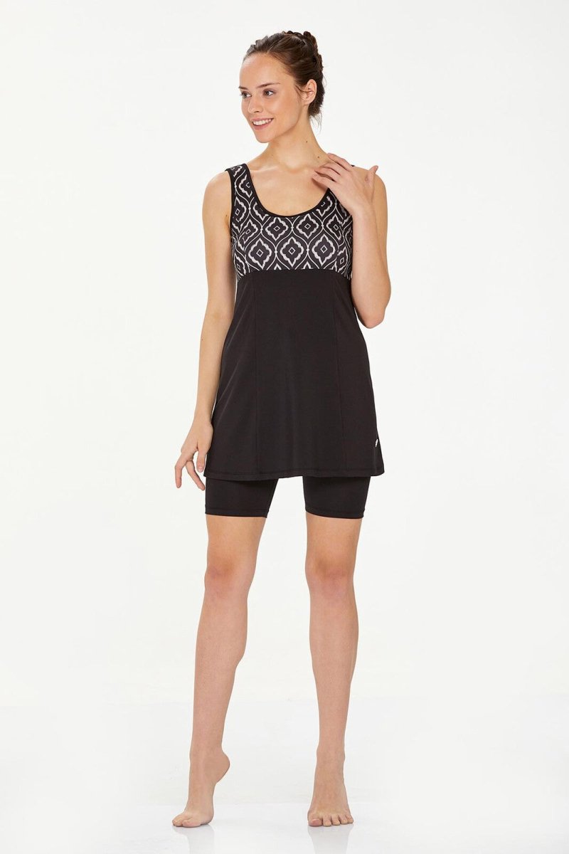 Maresiva 8314 - 24 Black Liv Semi - Closed Swimsuit - ihvan