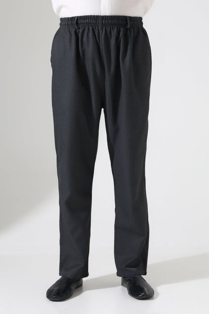 Men's Winter Comfortable Fit Elastic Waist Pocketed Modern Fabric Harem Pants - Anthracite (IHVN) - ihvan