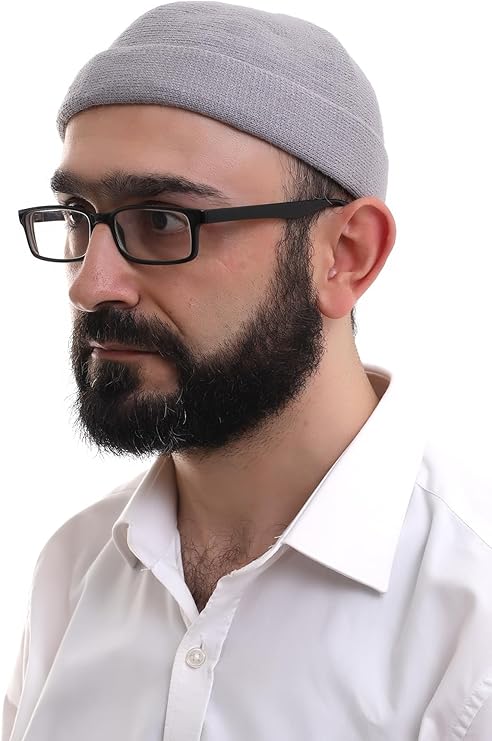 Muslim Men’s Folded Knit Kufi Hat | Prayer Cap | Soft & Breathable Islamic Skullcap (Taqiyah) - ihvan