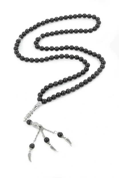 Natural Onyx Stone Tasbih – 99 Beads – Round Cut - ihvan
