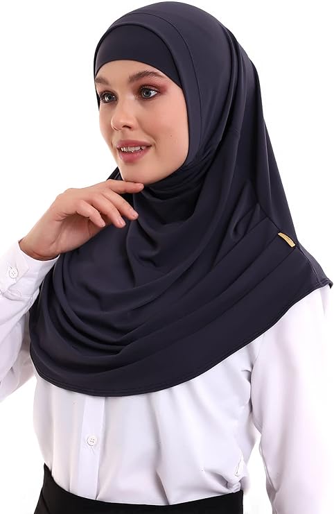 One - Piece Ready - to - Wear Hijab with Inner Bonnet | Full Coverage Islamic Headscarf for Women - ihvan