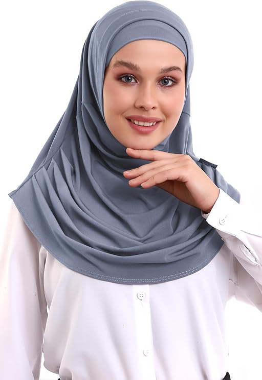 One - Piece Ready - to - Wear Hijab with Inner Bonnet | Full Coverage Islamic Headscarf for Women - ihvan