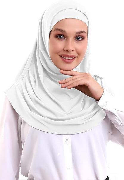 One - Piece Ready - to - Wear Hijab with Inner Bonnet | Full Coverage Islamic Headscarf for Women - ihvan