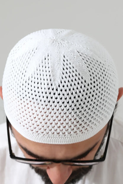 Stretch Knitted Prayer Kufi Cap – Lightweight Classic Muslim Cap