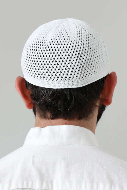Stretch Knitted Prayer Kufi Cap – Lightweight Classic Muslim Cap