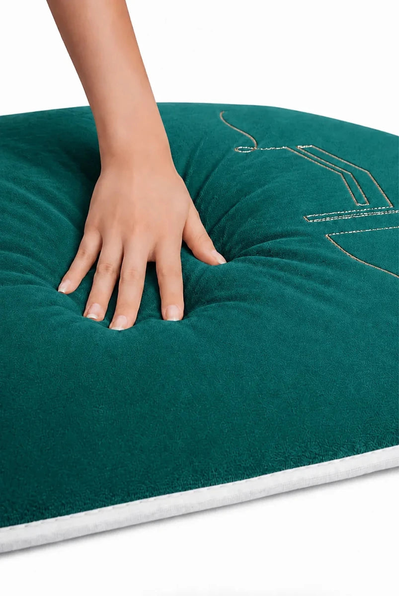Orthopaedic 3 cm Padded Prayer Mat – Thick Soft Non-Slip Prayer Rug - ihvan